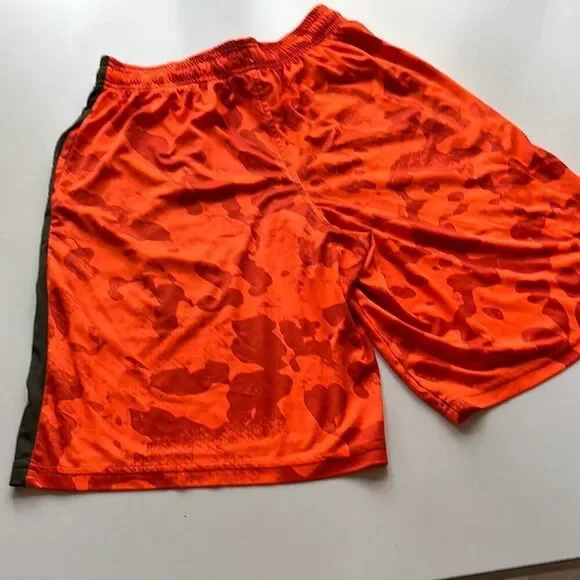 Under Armour Orange Camo Basketball Shorts Men’s Small 10 inseam - Picture 4 of 8